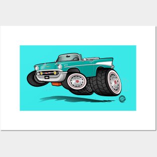 57 Bel Air Turquoise Posters and Art